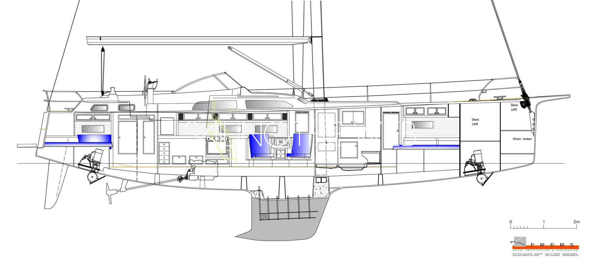 Hallberg rassy 50 Drawing Hallberg rassy 50 Drawing